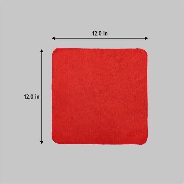 Rubbermaid Commercial - Chiffon en microfibre commercial l&eacute;ger 2x12 rouge