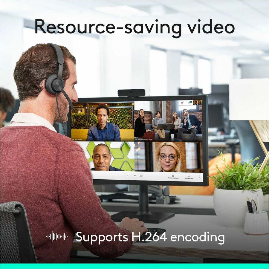 Logitech C925e Webcam - 30 fps - Black - USB 2.0 - 1 Each