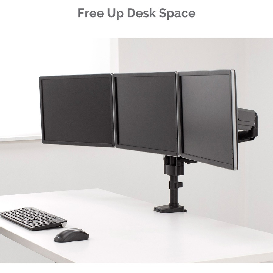 Fel Fellowes Platinum Series Triple Monitor Arm Display S Supported Screen
