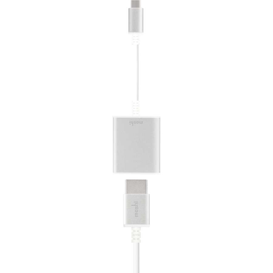 Moshi USB-C to HDMI Adapter, 4K up to 60 fps, Aluminum Casings, Works with MacBook, MacBook Air, MacBook Pro, Surface