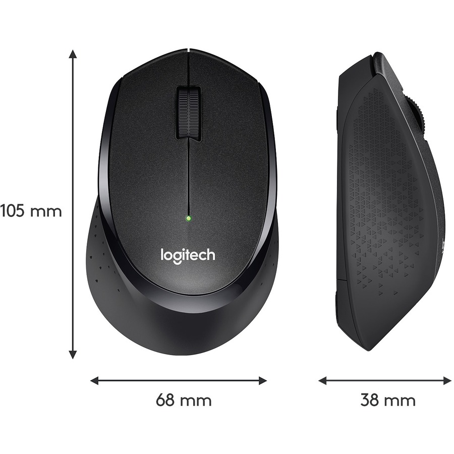 Smuk kvinde barriere Credential Logitech SILENT PLUS M330 Mouse - Mechanical - Cable - Black - 1 Pack - USB  - 1000 dpi - Scroll Wheel - 3 Button(s) - Right-handed Only - R&A Office  Supplies
