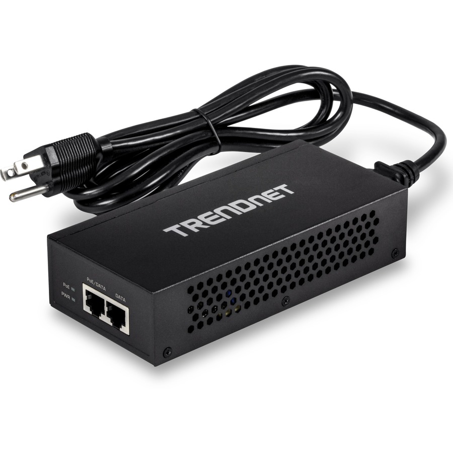 TRENDnet Gigabit Ultra PoE+ Injector, Supplies PoE (15.4W), PoE+(30W) Or Ultra PoE(60W), Network A PoE Device Up To 100m(328 ft), Supports IEEE 802.3af,802.at,Ultra PoE, Plug & Play, Black, TPE-117GI