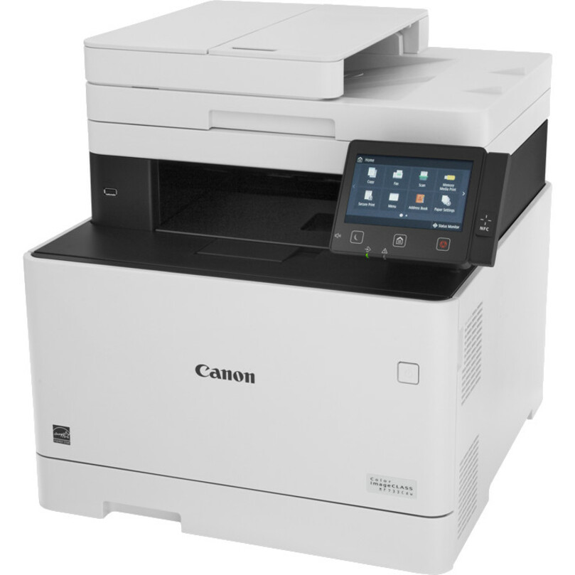 Canon imageCLASS MF MF733Cdw Laser Multifunction Printer-Color-Copier/Fax/Scanner-28 ppm Mono/23 ppm Color Print-1200x1200 dpi Print-Automatic Duplex Print-50000 Pages-300 sheets Input-600 dpi Optical Scan-Color Fax-Wireless LAN