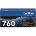 Brother TN760 Toner Cartridge - Black - Laser - 3000 Page - 1 Pack