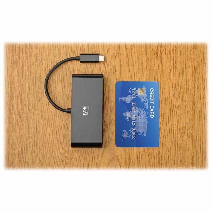 Eaton Tripp Lite Series 4-Port USB-C Hub, USB 3.x (5Gbps), 4x USB-A Ports, 60W PD Charging, Black