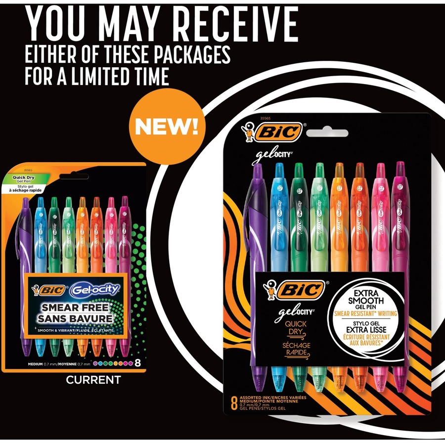 BICRGLCGAP81AST - BIC America Gel-ocity Gel Pen - Medium Pen