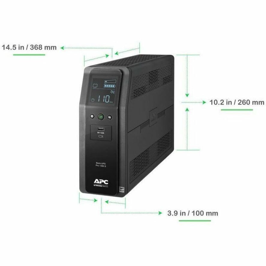 APC - Onduleur tour 1350VA Back-UPS Pro BR BR1350MS