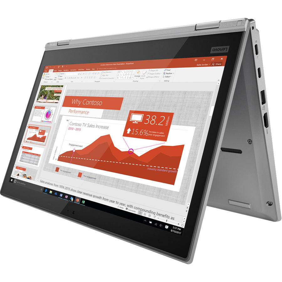 Lenovo ThinkPad L380 Yoga 20M7000KUS 13.3" Touchscreen Notebook - 1920 x 1080 - Intel Core i5 8th Gen i5-8250U Quad-core (4 Core) 1.60 GHz - 8 GB Total RAM - 256 GB SSD - Silver