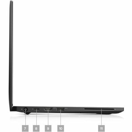 Dell Latitude 7000 7290 12.5" LCD Notebook - Intel Core i5 (8th Gen) i5 - 8350U Quad - core (4 Core) 1.70 GHz - 8 GB DDR4 SDRAM - 256 GB SSD - Windows 10 Pro 64 - bit (English/French/Spanish) - 1366 x 768 - 3 Year ProSupport