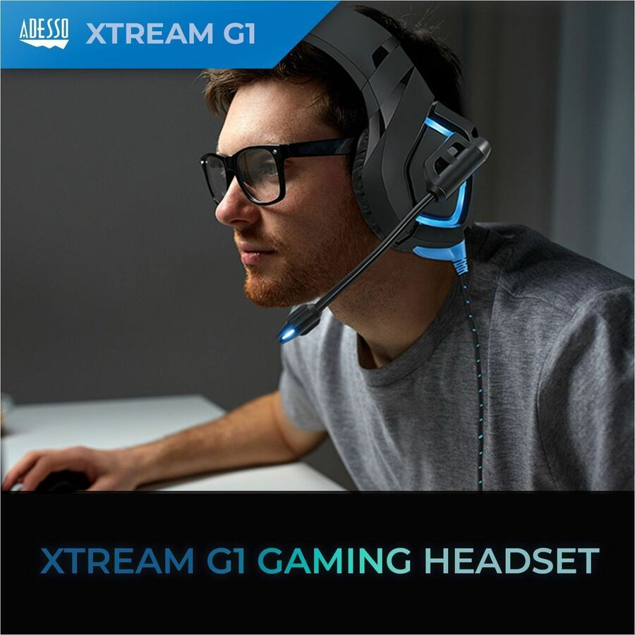 Adesso Stereo Gaming Headset with Microphone