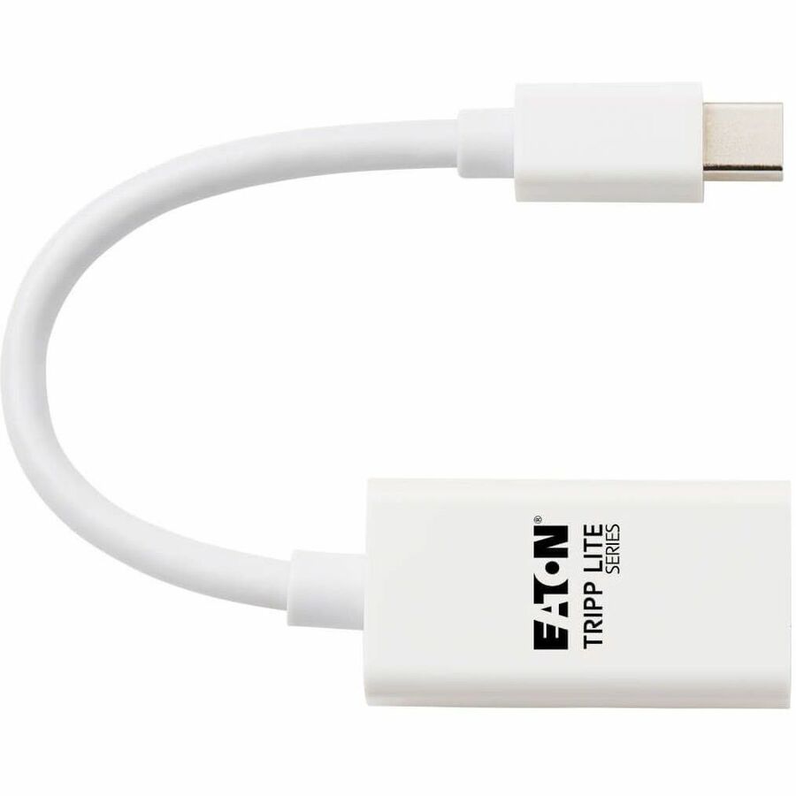 Eaton Tripp Lite Series Mini DisplayPort to HDMI Active Adapter Video Converter (M/F) - 4K 60 Hz, HDR, DP 1.2, White, 6 in.