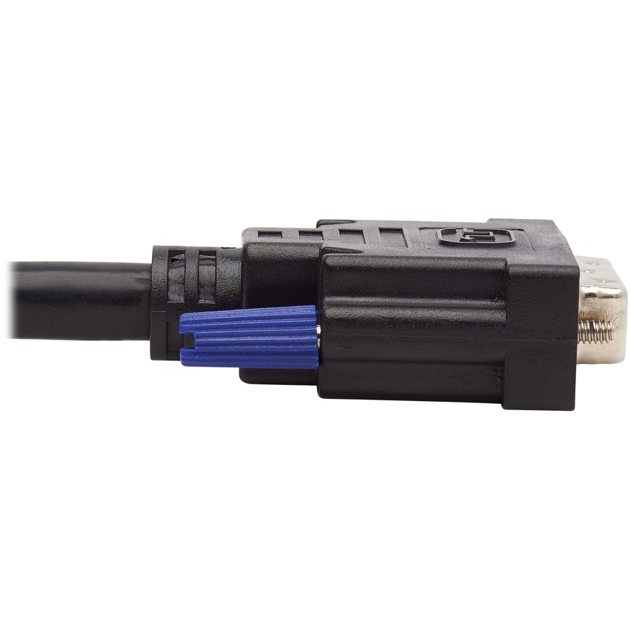 Eaton Tripp Lite Series Dual DVI KVM Cable Kit - DVI, USB, 3.5 mm Audio (3xM/3xM) + DVI (M/M), 10 ft. (3.05 m)