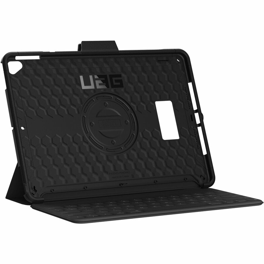 Urban Armor Gear Scout Carrying Case for 10.2" Apple iPad (7th Generation), iPad (9th Generation) Tablet, Stylus, Pencil - Black