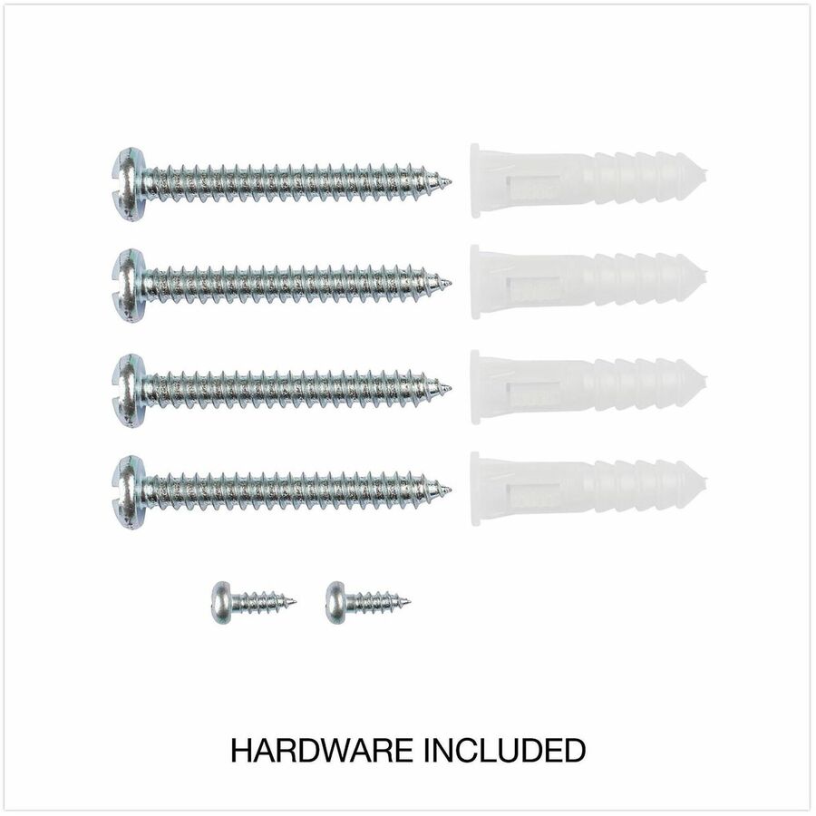 Universal Dry Erase Board - 36" (3 ft) Width x 24" (2 ft) Height - White Melamine Surface - Satin Aluminum Frame - 1 Each