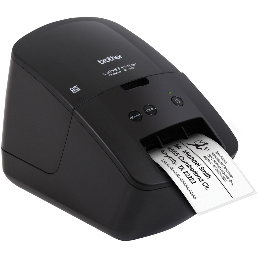 Brother QL-600 Desktop Direct Thermal Printer - Monochrome - Label Print - USB