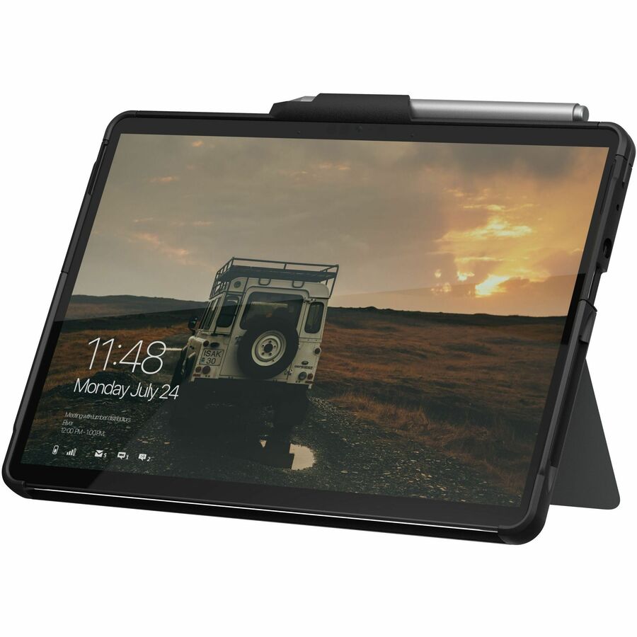 Urban Armor Gear Scout Carrying Case Microsoft Surface Go, Surface Go 2, Surface Go 3, Surface Go 4 Tablet - Black