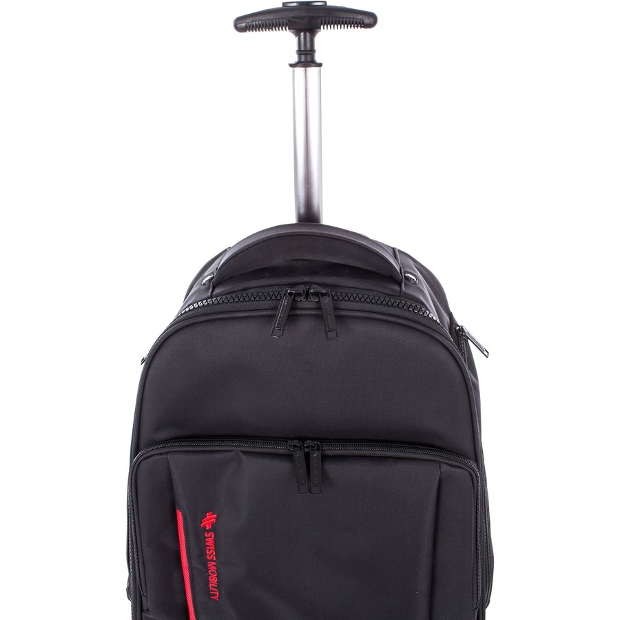 Swiss Mobility Carrying Case Backpack for 15.6 396.24 mm Wheel Computer Black Speedee Office Solutions