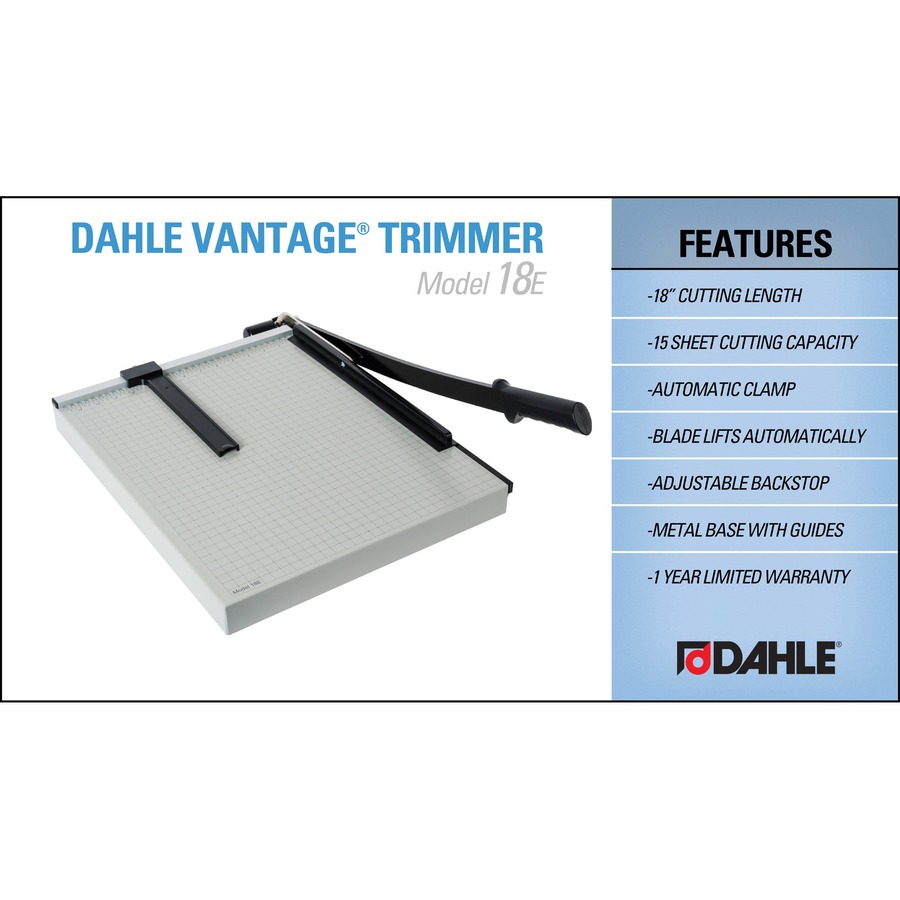 Dahle Vantage 18E 18 Cut Personal Guillotine Paper Trimmer