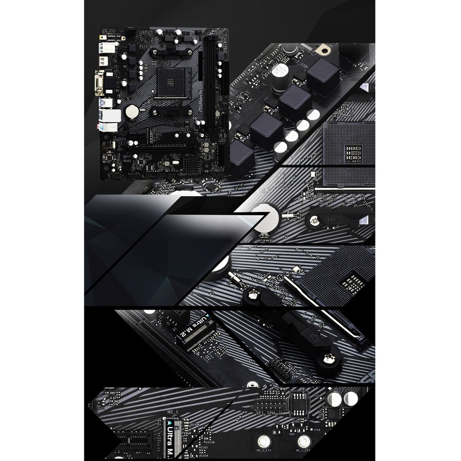 ASRock A520M-HDV Desktop Motherboard AMD A520 | PC-Canada