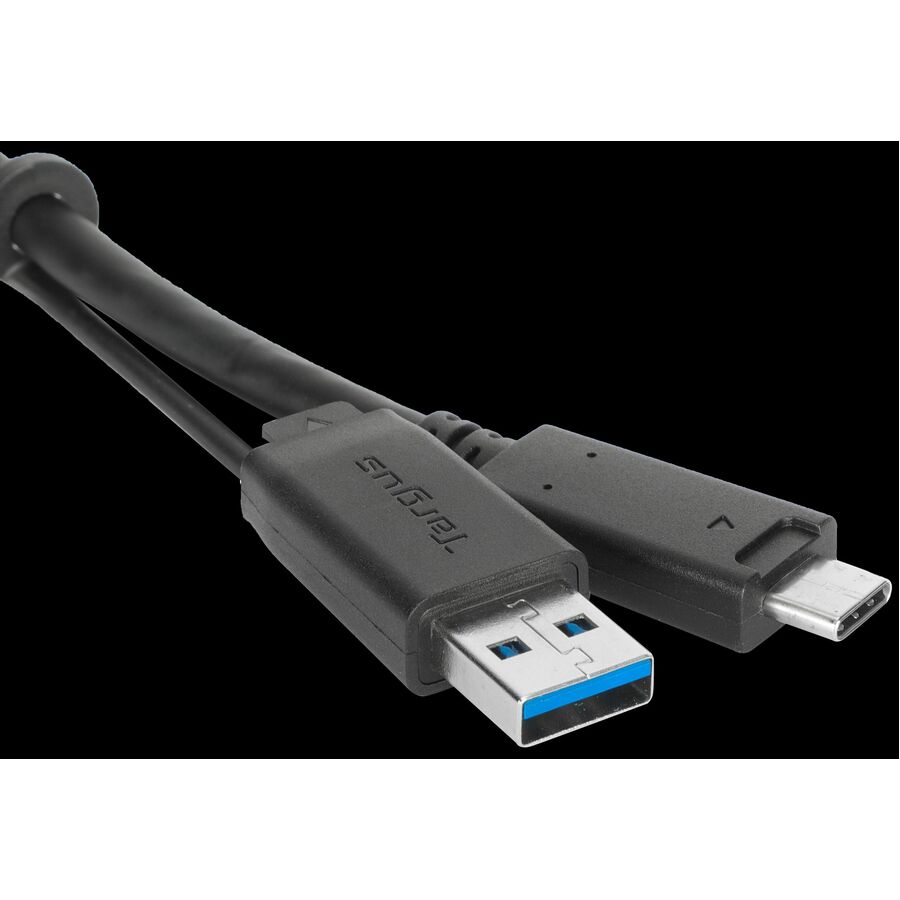 Targus 1M USB-C Male with Screw to USB-C Male Cable with USB-A Tether