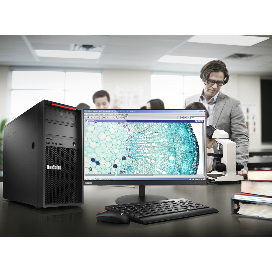 Lenovo ThinkStation P520c 30BX00D2US Workstation - 1 x Intel Xeon Quad-core (4 Core) W-2225 4.10 GHz - 16 GB DDR4 SDRAM RAM - 512 GB SSD - Tower