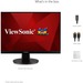 ViewSonic VA2447-MH 23.8" FHD VA, Adaptive Sync 5 ms - 75 Hz Refresh Rate ,HDMI, VGA Monitor
