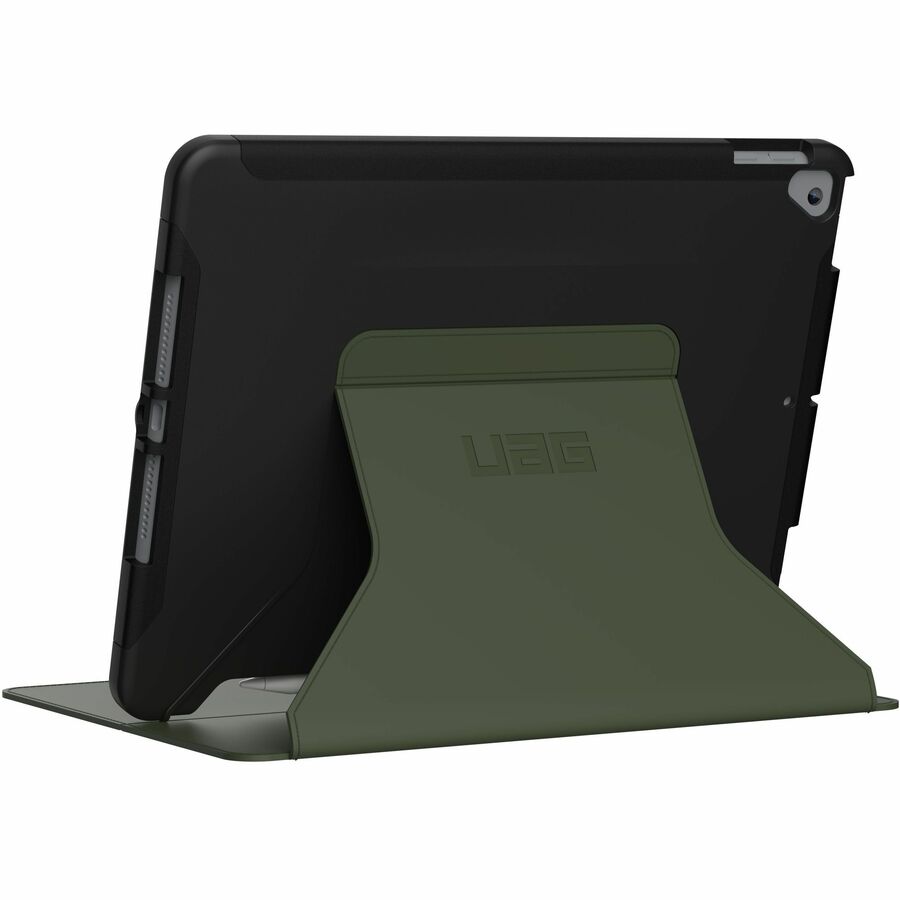 Urban Armor Gear Scout Carrying Case (Folio) for 10.2" Apple iPad (7th Generation), iPad (8th Generation), iPad (9th Generation) Tablet - Black