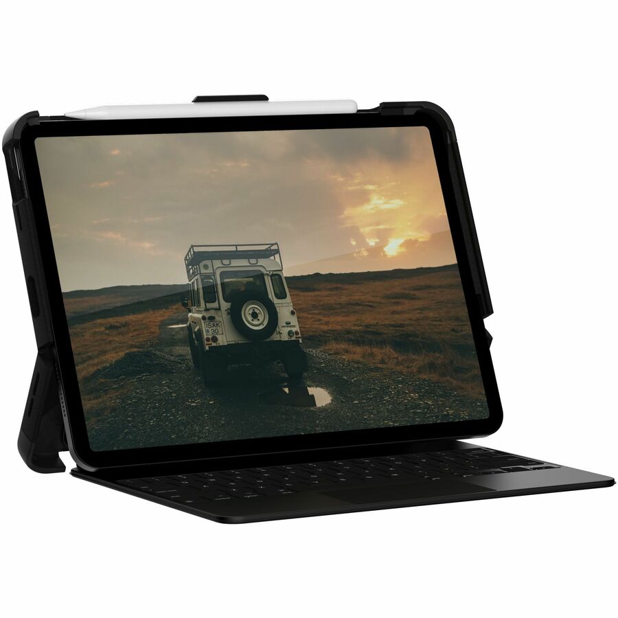 Urban Armor Gear Scout Rugged Keyboard/Cover Case for 11" Apple iPad Air (5th Generation), iPad Pro (3rd Generation) iPad Pro, Apple Pencil - Black