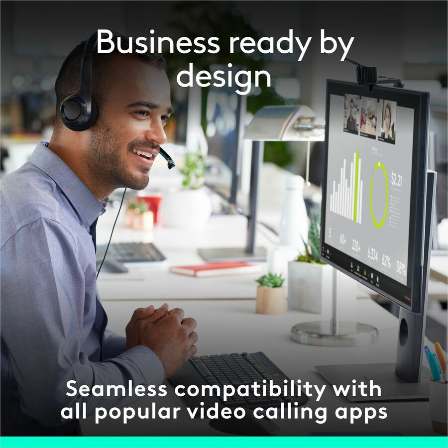 Logitech C920e Webcam - 3 Megapixel - 30 fps - Black - USB Type A 