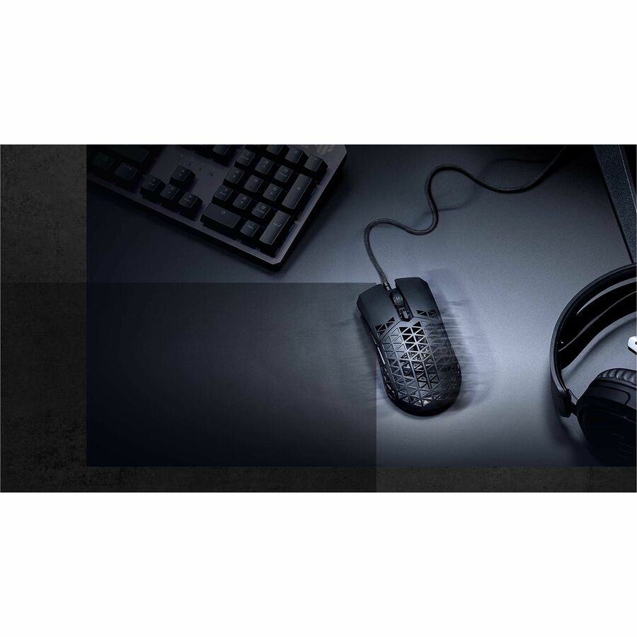 thumbnail image 2 of ASUS TUF Gaming M4 Air Gaming Mouse, Ultra Lightweight, 1.6 Oz (47 G), 16,000 Dpi, 6 Programmable Buttons, IPX6 Water Resistant, Antibacterial, Wired... 2 of 12