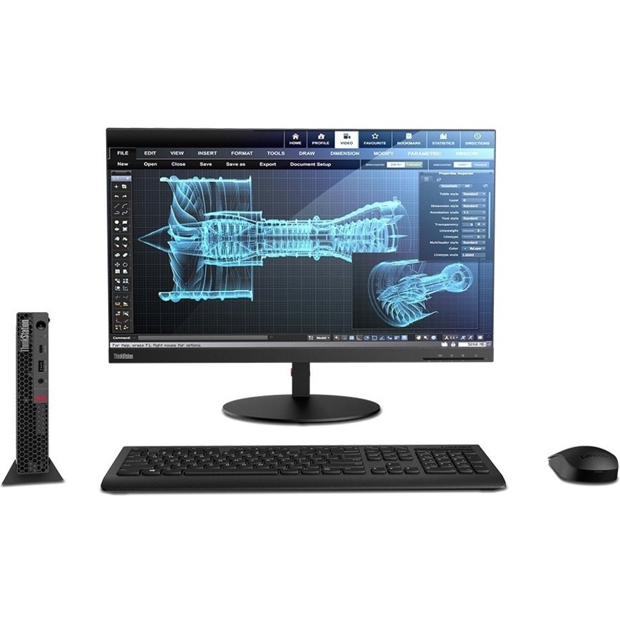 Lenovo ThinkStation P340 30DF0087US Workstation - 1 x Intel Core i7 Octa-core (8 Core) i7-10700T 10th Gen 2 GHz - 16 GB DDR4 SDRAM RAM - 512 GB SSD - Tiny - Black