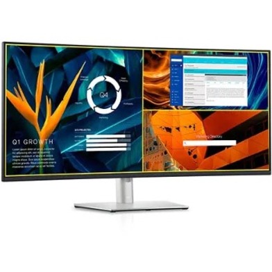 Dell UltraSharp U4021QW 40" Class 5K2K WUHD Curved Screen LCD Monitor - 21:9 - Black, Silver