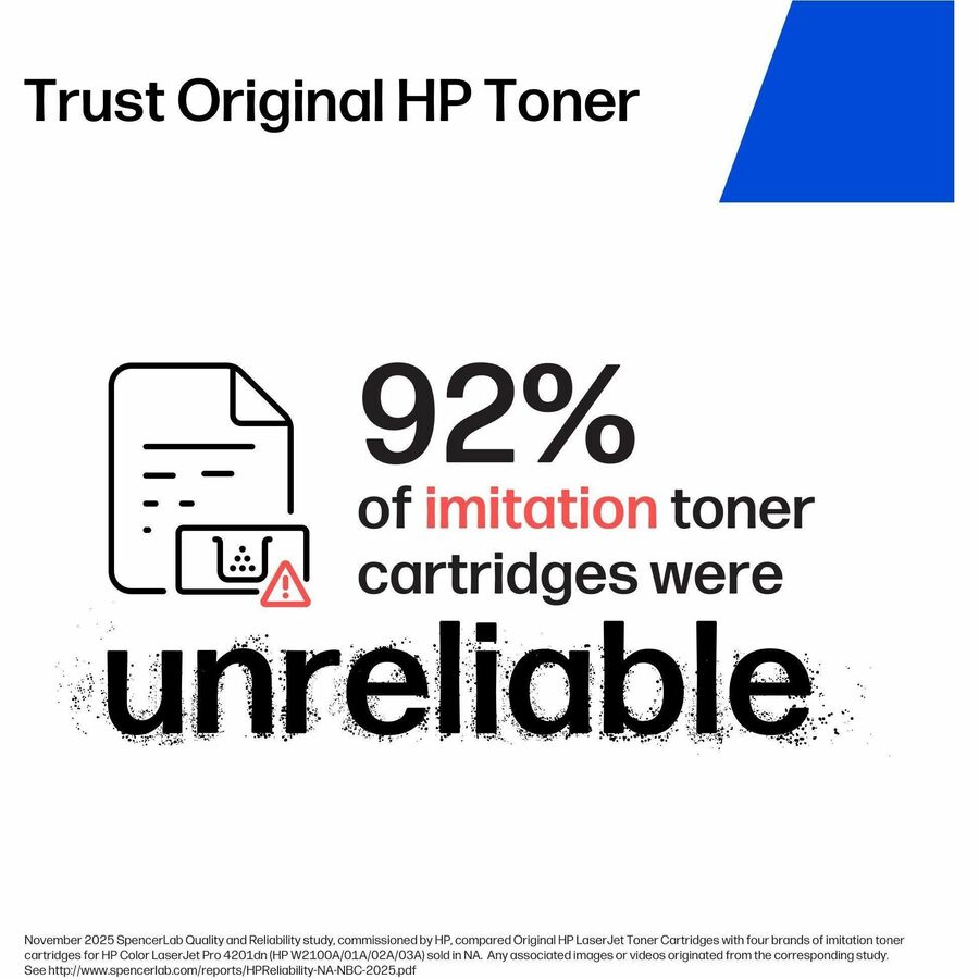 HP - Cartouche toner 138A D'origine Standard Rendement Laser - Noir - 1 chaque