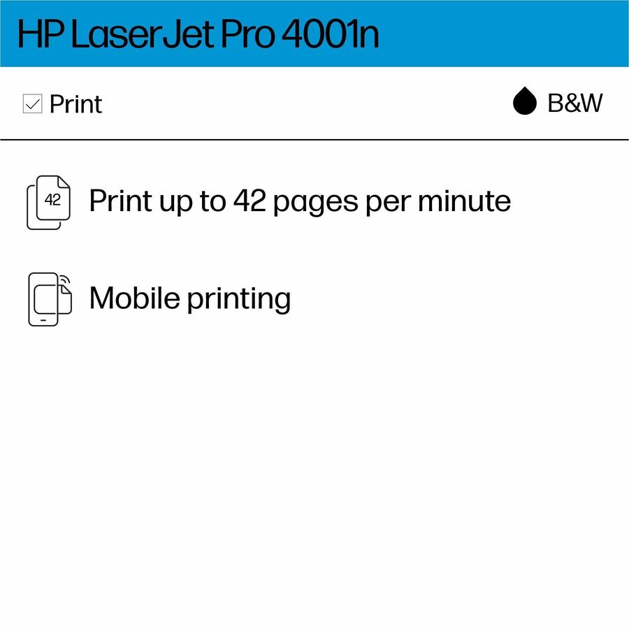 Imprimante LaserJet Pro 4001N - HP