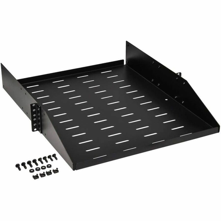 Tripp Lite by Eaton SmartRack Universal-Mount Steel Rack Shelf - 2U, Vented, 21.7 in. Deep, Holds up to 100 lb. (45 kg)