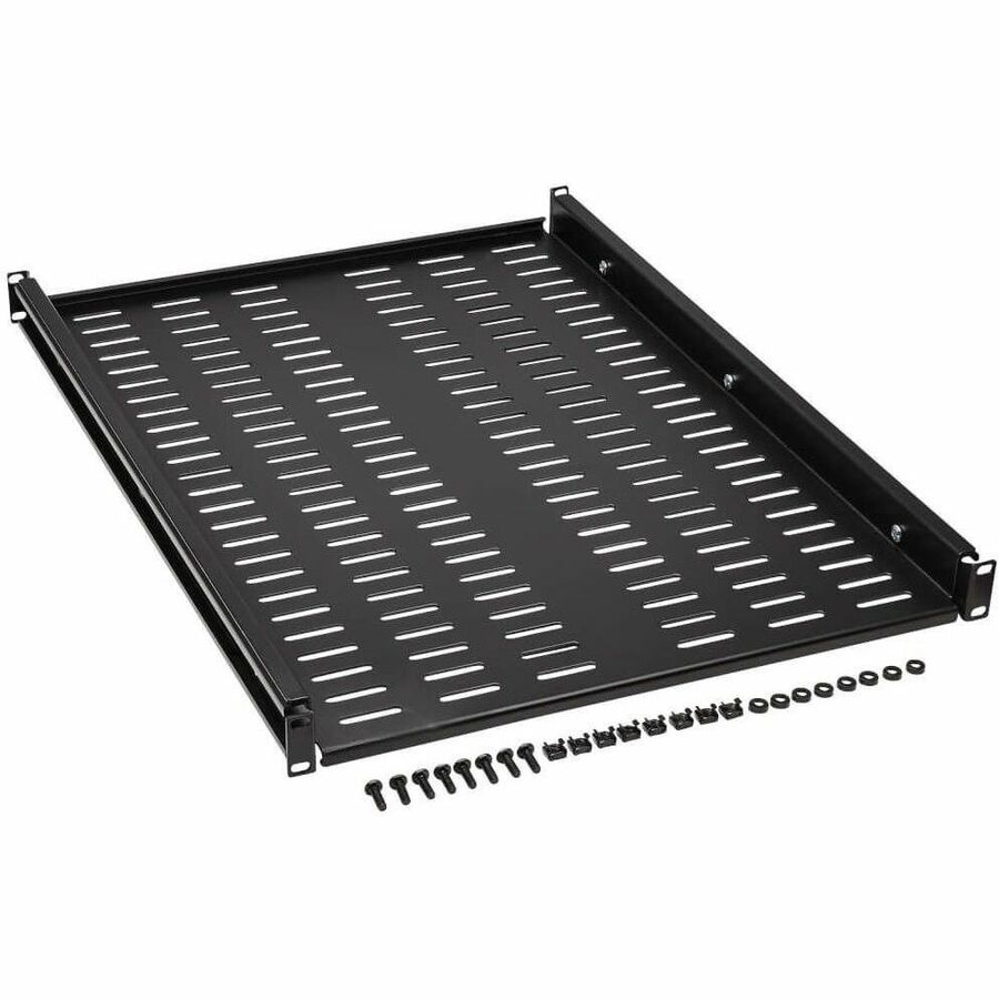 Tripp Lite by Eaton SmartRack Adjustable-Deep Steel Rack Shelf - 1U, Vented, 250 lb. (113 kg) Capacity