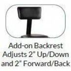 National Public Seating 6400 Series Heavy-Duty Padded Stools - Black Seat Color - Vinyl, Medium Density Fiber (MDF) Seat Material - Black Frame Color - Steel Frame Material - Four-legged Base - Black - Plush - 1 Each