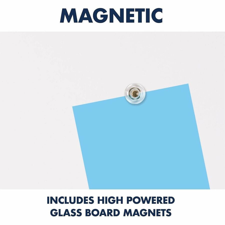 Quartet - Tableau effa&ccedil;able en verre vertical InvisaMount - 42x72