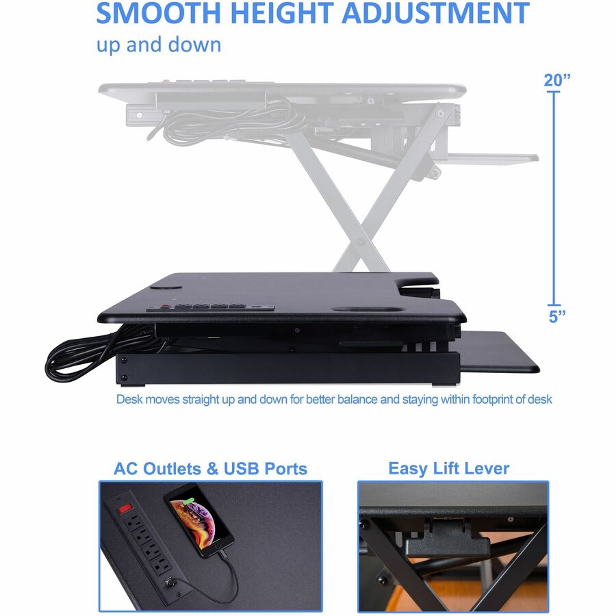 Rocelco - Plateau support pour dessus de bureau multiusage