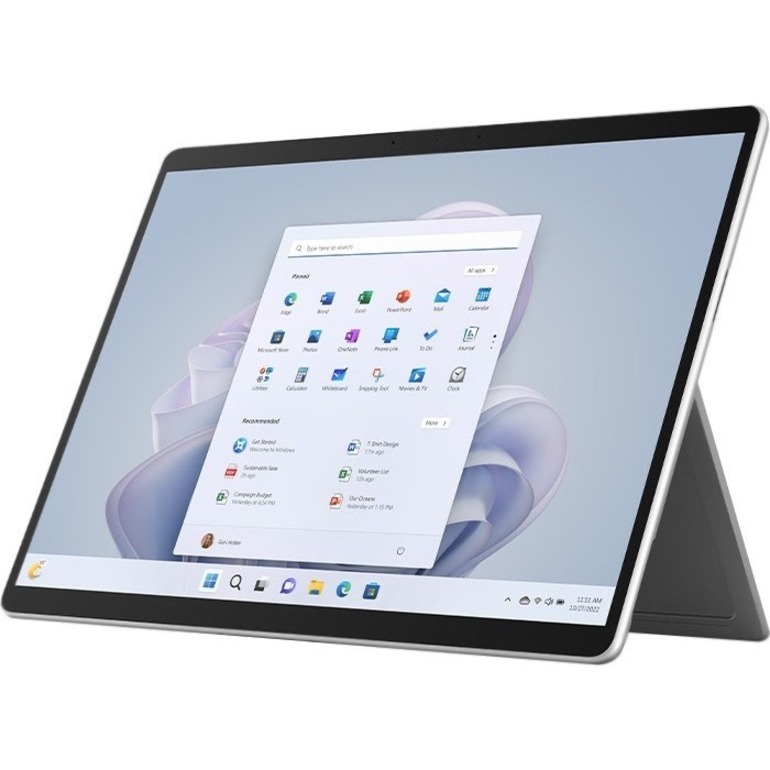 Microsoft Surface Pro 9 Tablet - 13" - Core i5 12th Gen i5-1245U Deca-core (10 Core) - 8 GB RAM - 256 GB SSD - Windows 11 Pro 64-bit - Platinum