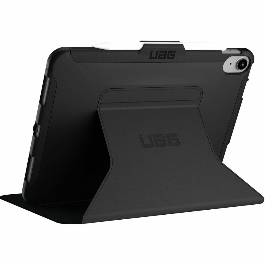 Urban Armor Gear Scout Carrying Case (Folio) for 10.9" Apple iPad (11th Generation), iPad (10th Generation), iPad (2022) Tablet, Apple Pencil, Stylus - Black