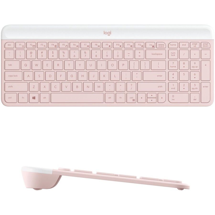 Logitech Slim Wireless Keyboard and Mouse Combo MK470 (Rose)