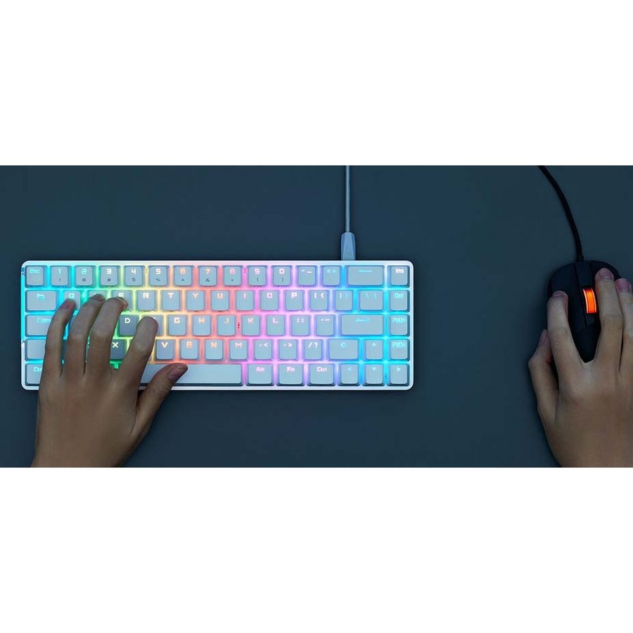 ASUS ROG Falchion Ace NXRD WHT 65% wired RGB mechanical gaming keyboard with white finish — alternate view 7