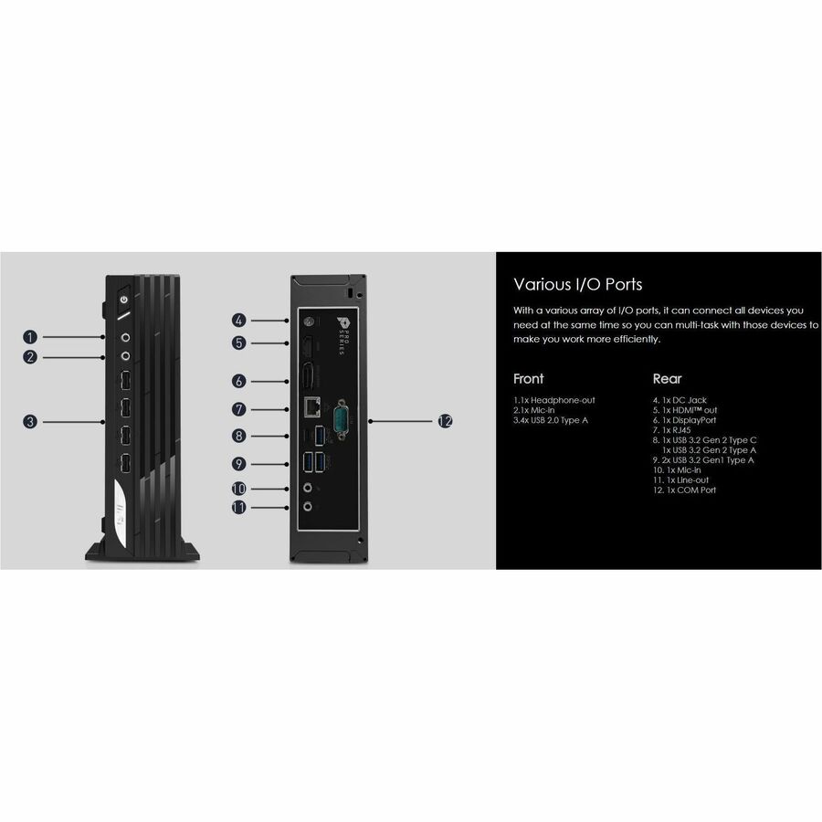MSI PRO DP21 13M-497US Small Form Factor Computer - Intel Core i5 13th Gen i5-13400 - 8 GB - 500 GB SSD - Black - W11 - 1Y Warranty