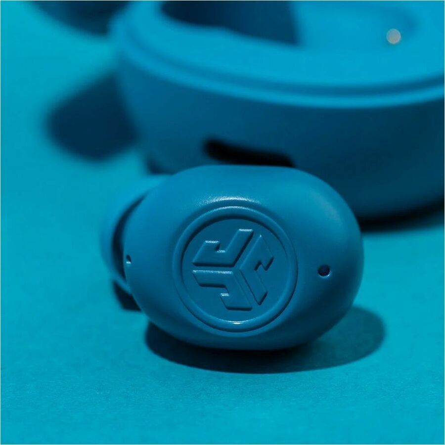 JLab JBuds Mini true wireless earbuds in Aqua, compact in-ear Bluetooth earbuds — alternate view 7