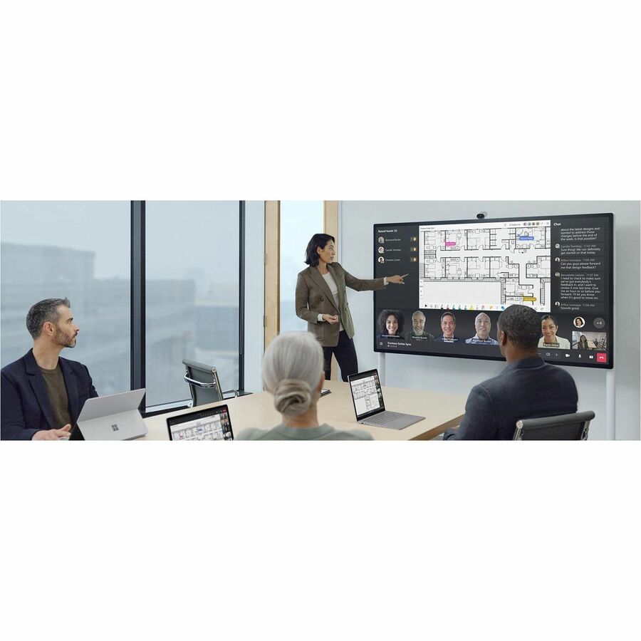 Microsoft Surface Hub 3 85 in TAA demo collaboration display for large-room video conferencing — alternate view 7