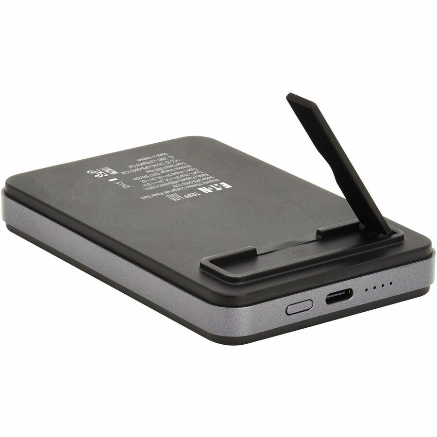 Eaton Tripp Lite Series Portable Wireless Magnetic Charging Power Bank for iPhone 16/15/14/13/12, USB-C Output, 18W, 4000mAh, Lithium-Ion, Black