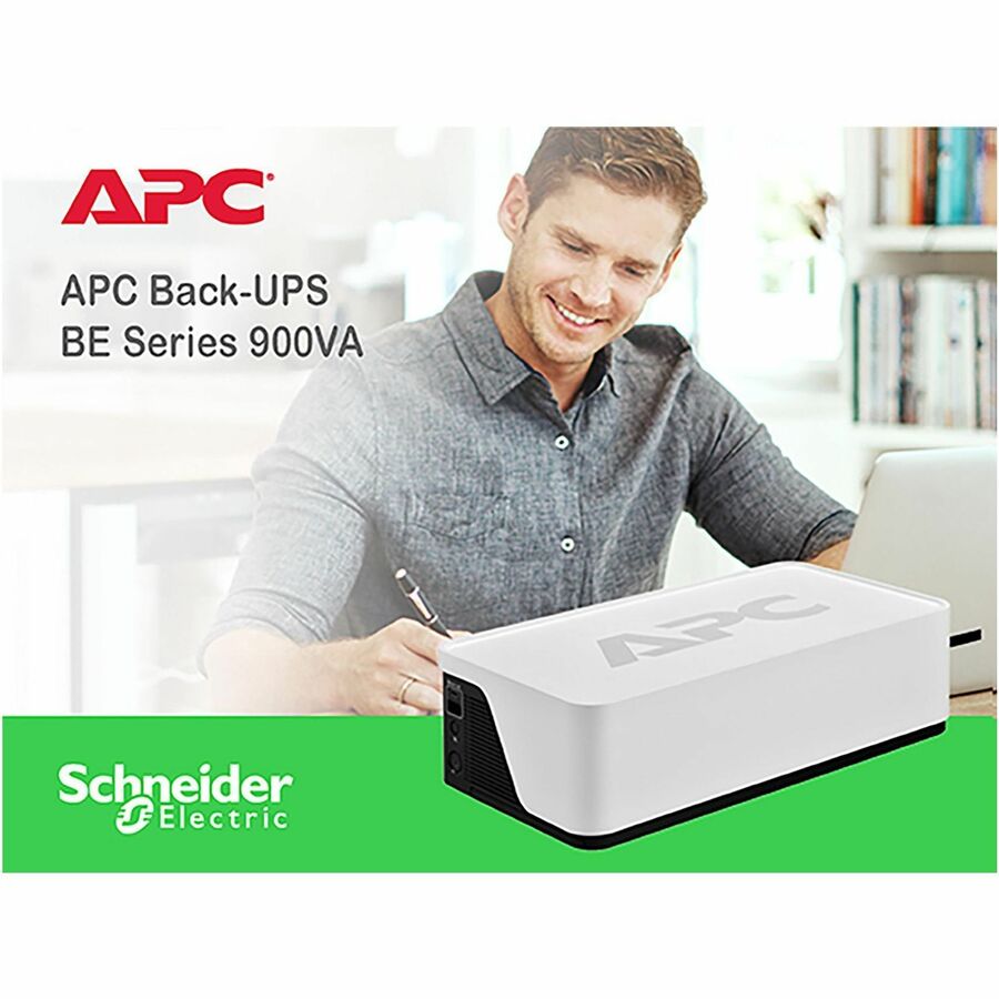 APC Back-UPS, 900VA/540W, Floor/Wall Mount, 120V, 8x NEMA 5-15R outlets, USB Type A + C Ports