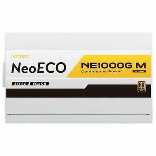 ANTEC NEOECO ENTIÈREMENT MODULAIRE OR 1000W, ATX 3.0, BLANC GARANTIE 7 ANS