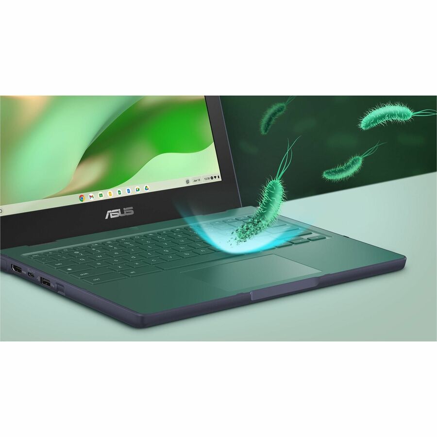 ASUS Chromebook in grey with 11.6-inch HD touch display — alternate view 7